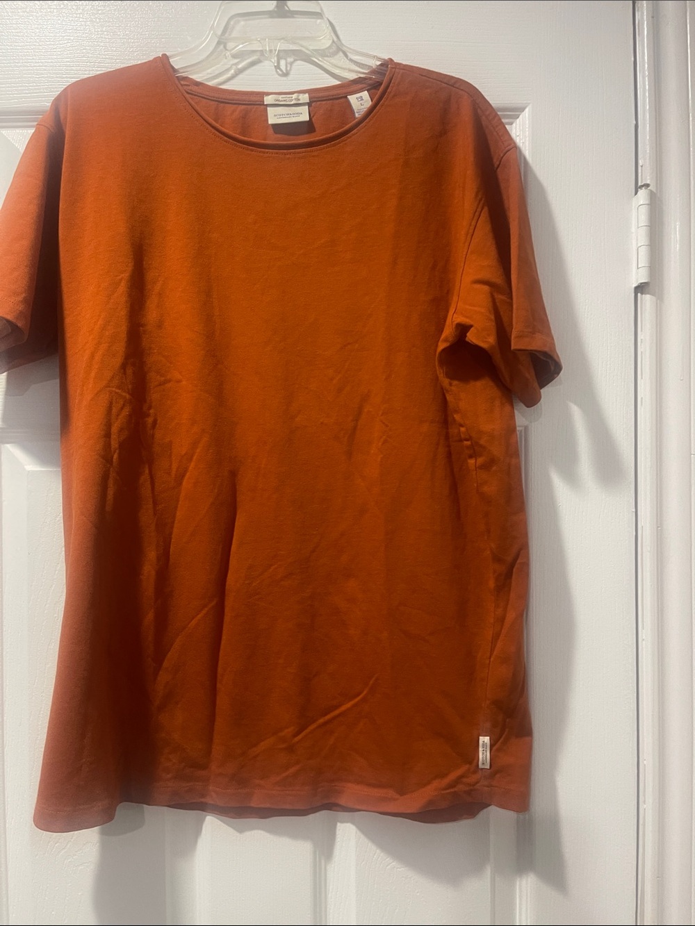 Scotch & Soda Rust Orange Short Sleeve Crewneck Tee